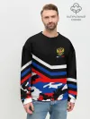 Мужской свитшот базовый / Камуфляж Россия