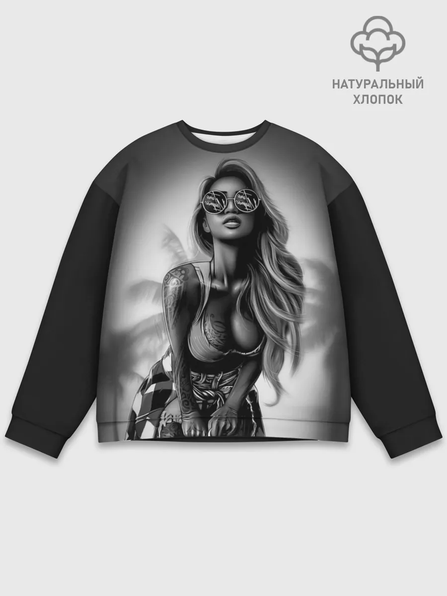 Мужской свитшот базовый / Trap girl