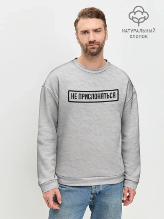 Мужской свитшот базовый / НЕ ПРИСЛОНЯТЬСЯ