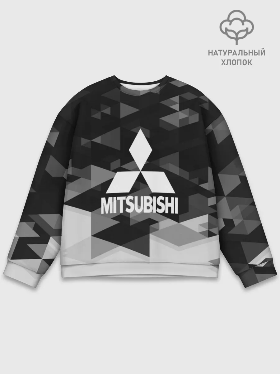 Мужской свитшот базовый / Mitsubishi sport geometry