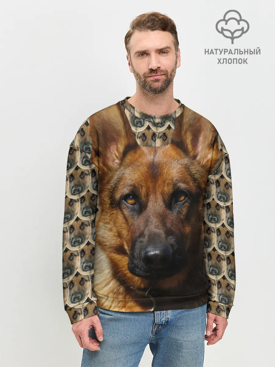 Мужской свитшот базовый / Овчарка