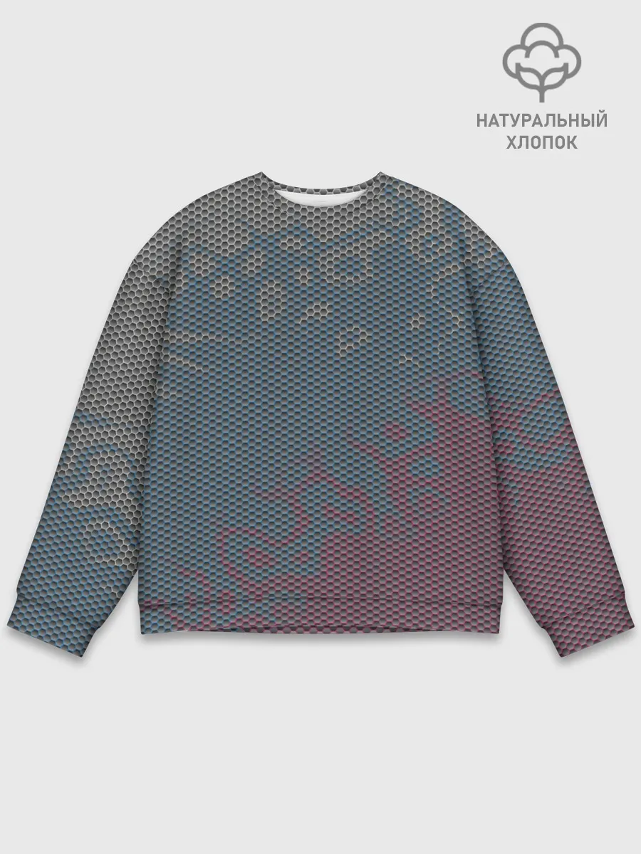 Мужской свитшот базовый / Hexagon Триколор