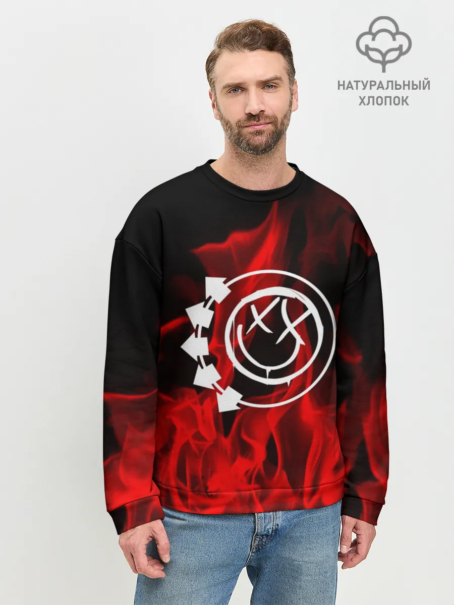 Мужской свитшот базовый / Blink 182