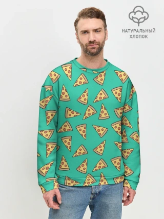 Мужской свитшот базовый / Pizza