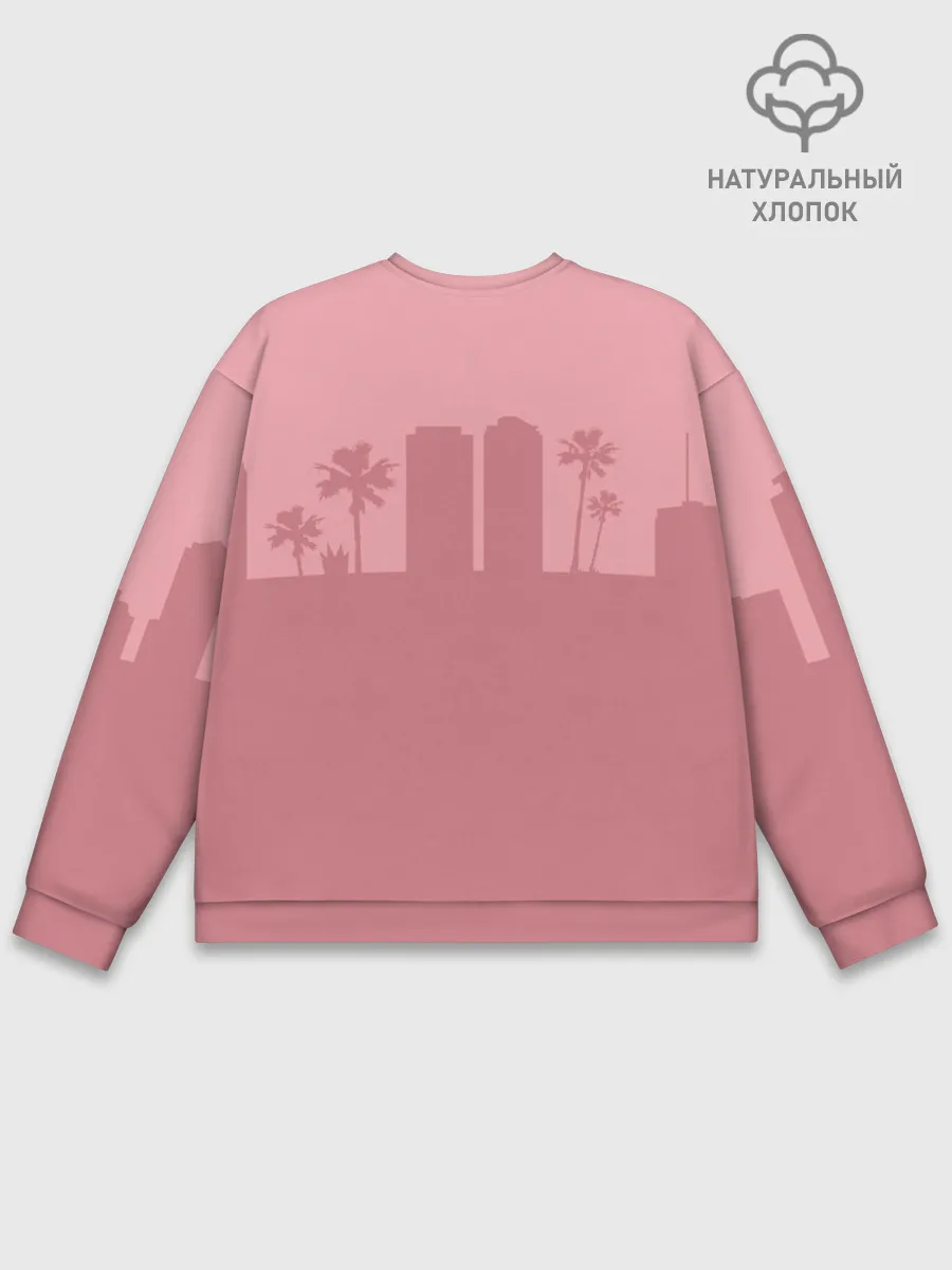 Мужской свитшот базовый / GTA VC - Девушка с мартини