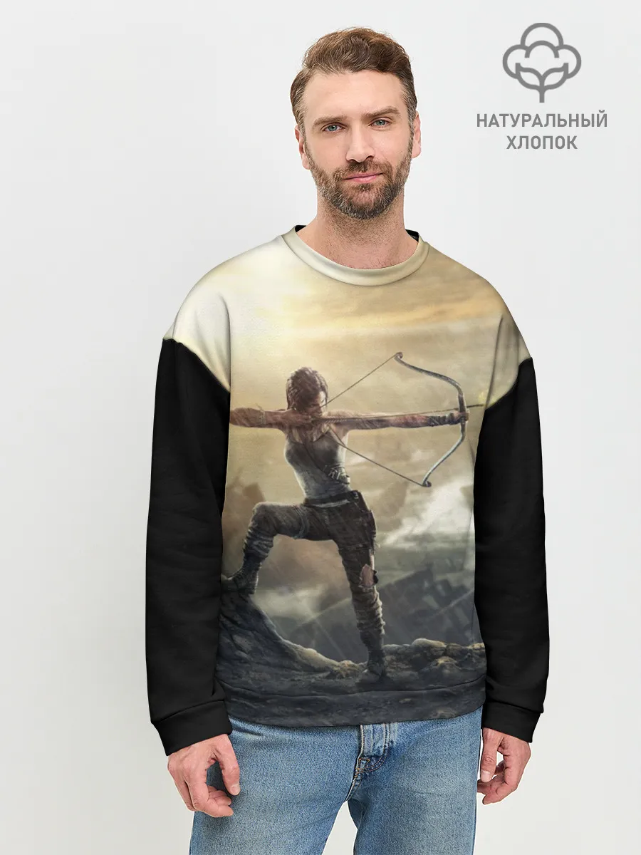 Мужской свитшот базовый / Tomb raider