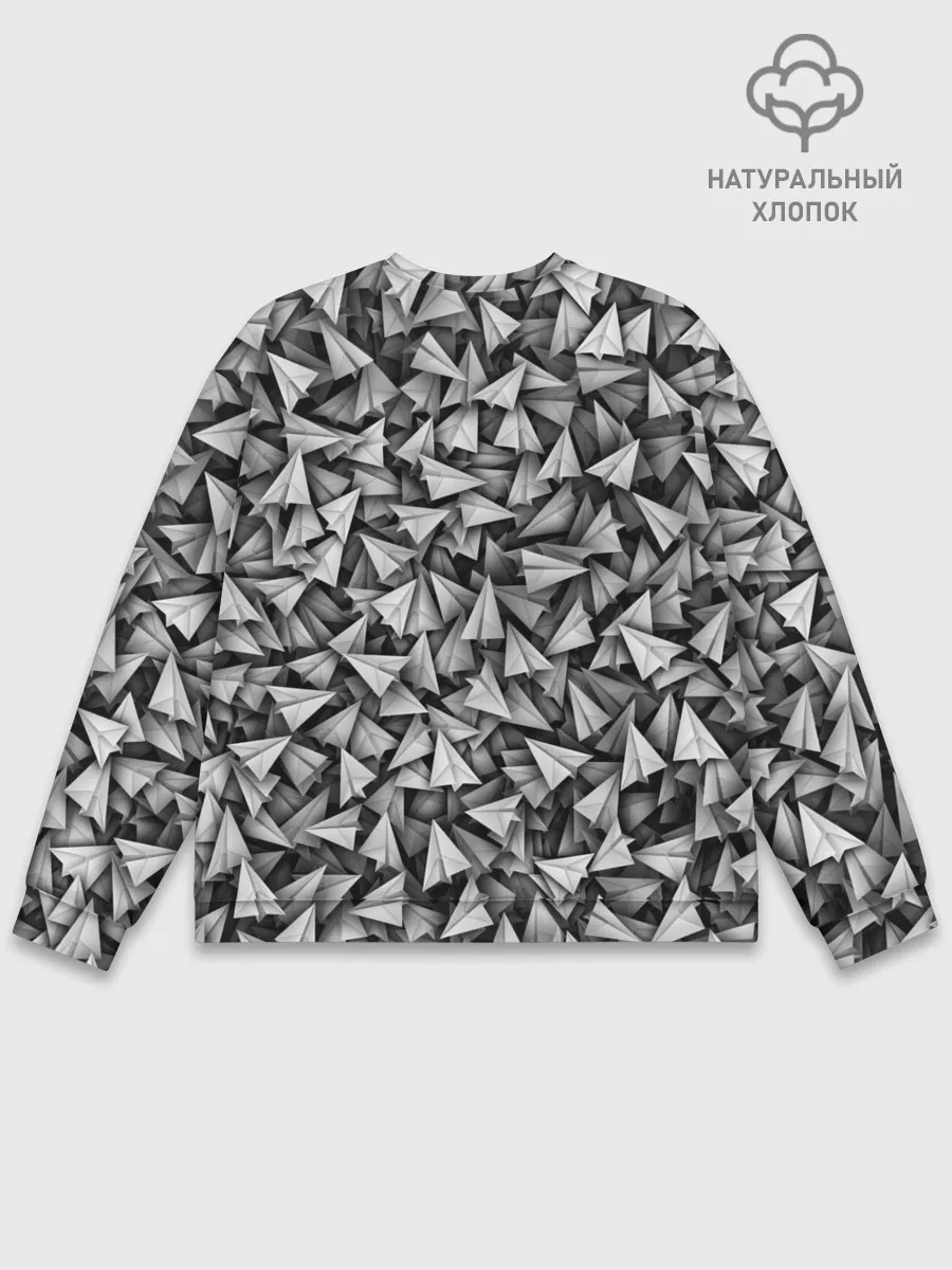 Мужской свитшот базовый / Бумажные самолетики
