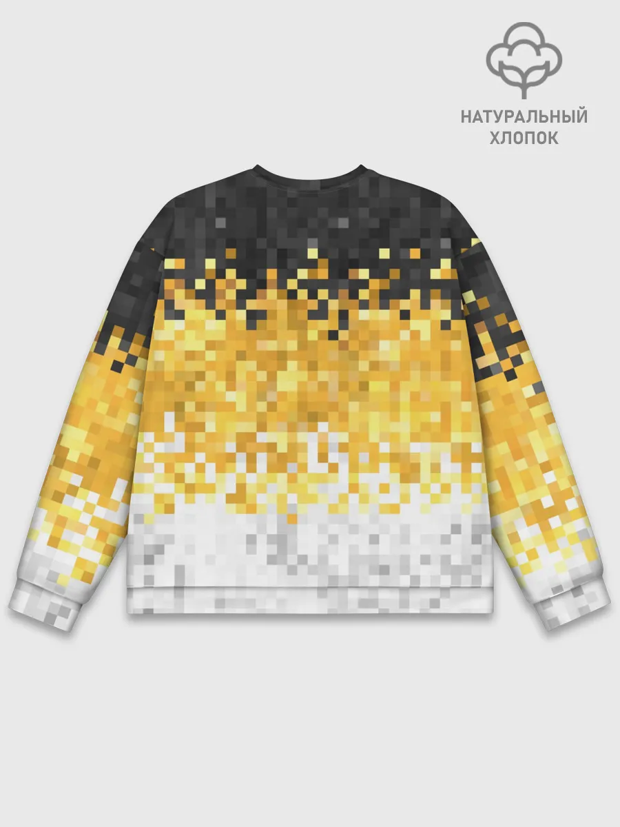 Мужской свитшот базовый / 1858 Имперский флаг пикселами