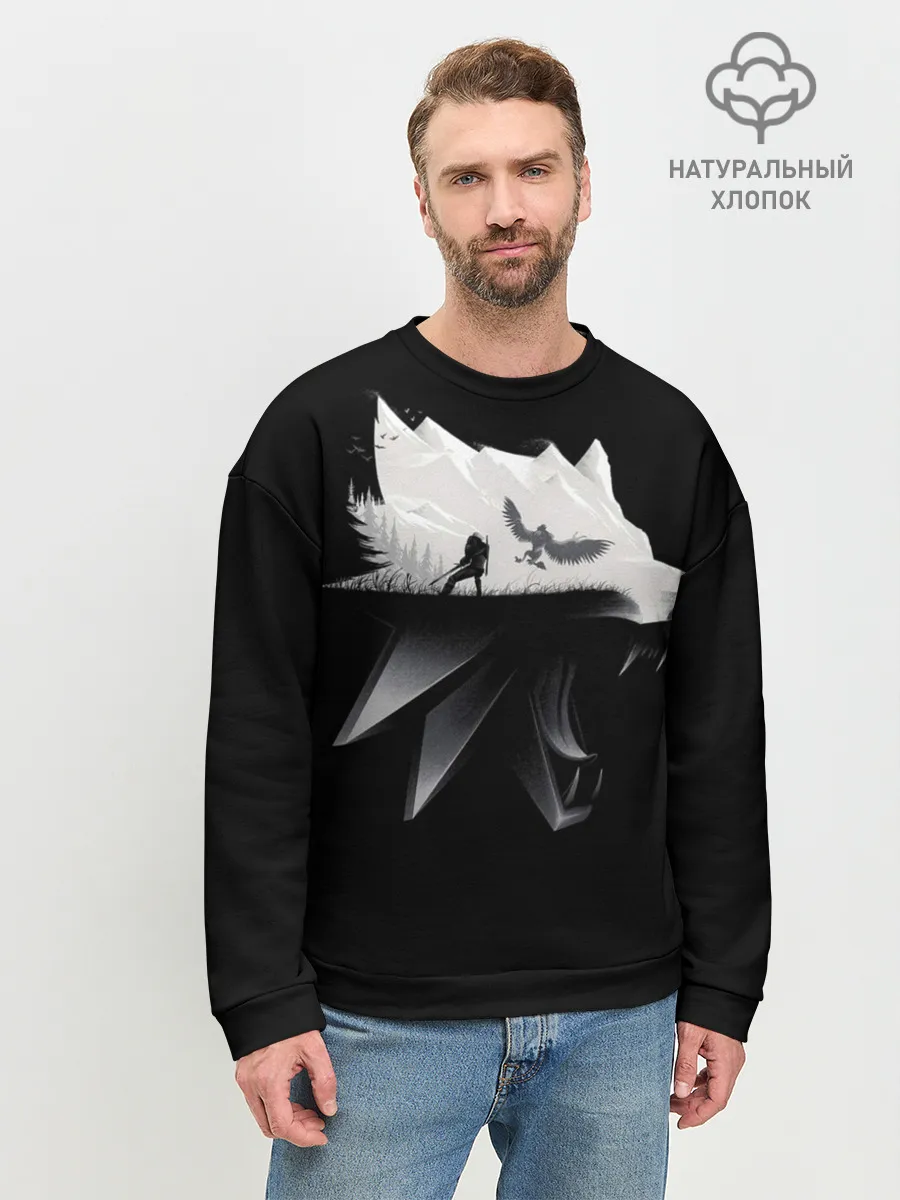 Мужской свитшот базовый / Волк