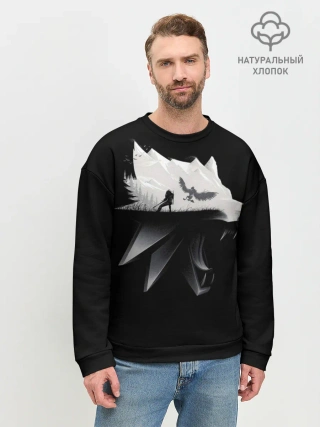 Мужской свитшот базовый / Волк