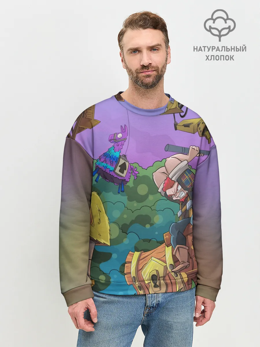 Мужской свитшот базовый / Fortnite