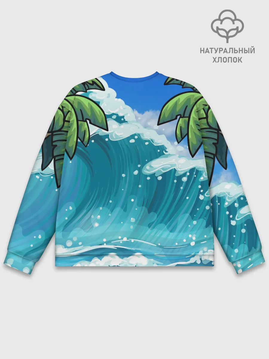 Мужской свитшот базовый / Сёрфинг на Пицце