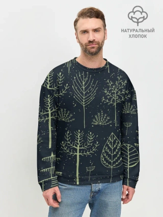 Мужской свитшот базовый / Загадочный лес