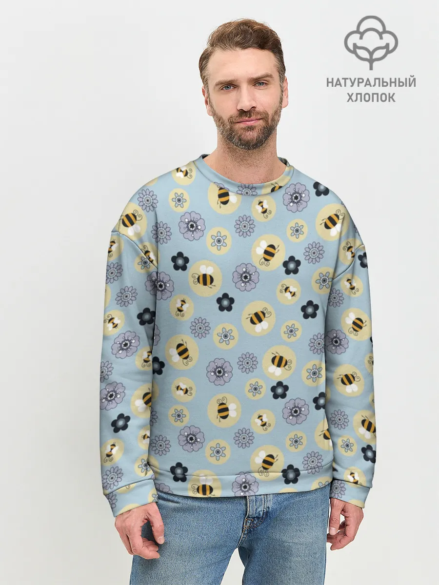 Мужской свитшот базовый / Пчелки