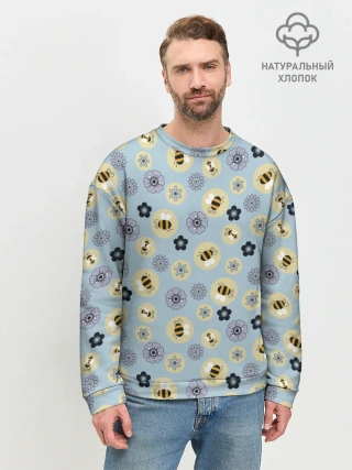 Мужской свитшот базовый / Пчелки