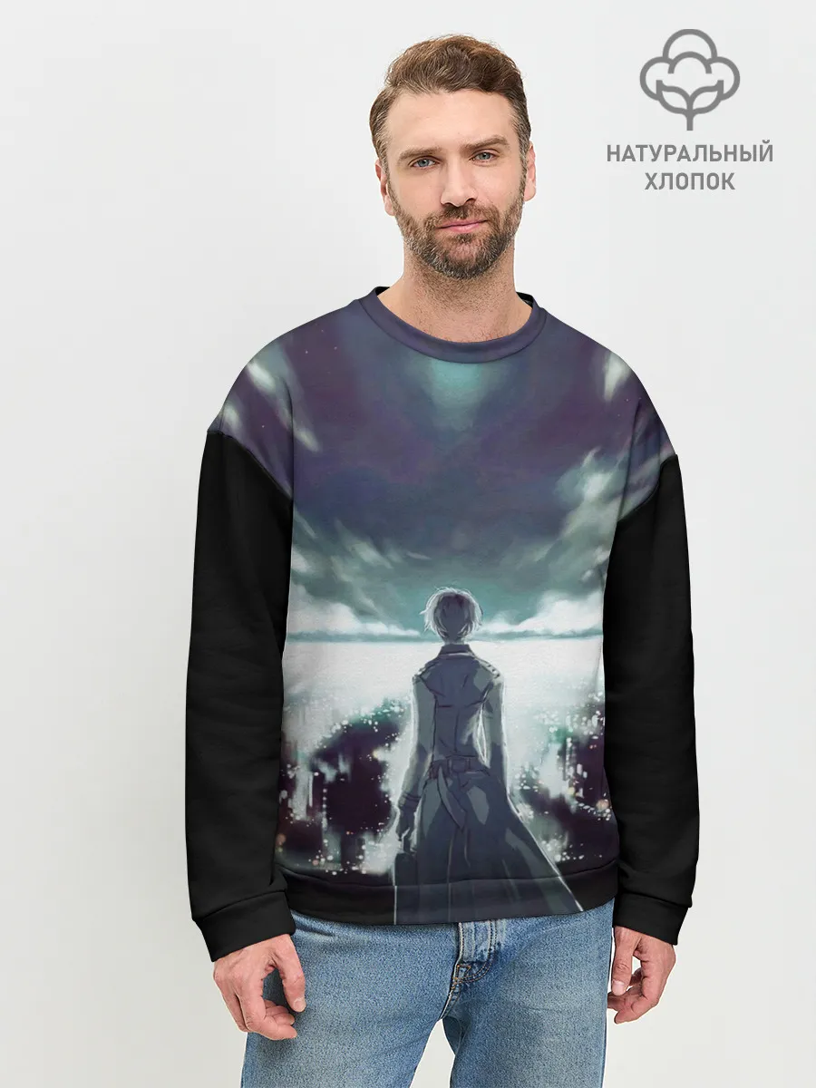 Мужской свитшот базовый / Ken Kaneki смотрит в даль