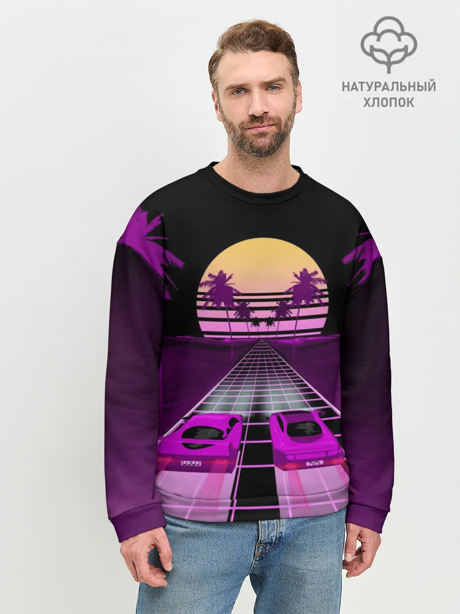 Мужской свитшот базовый / Vaporwave
