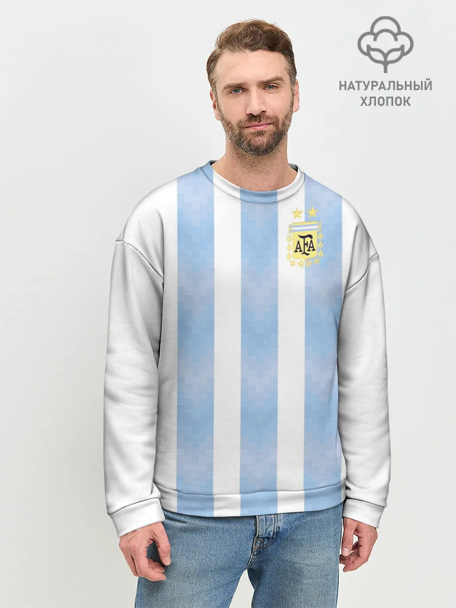 Мужской свитшот базовый / Сборная Аргентины