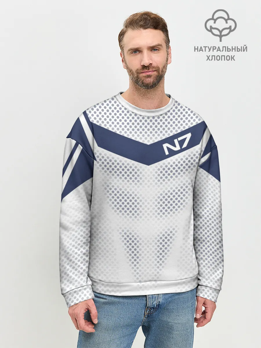 Мужской свитшот базовый / Mass Effect N7