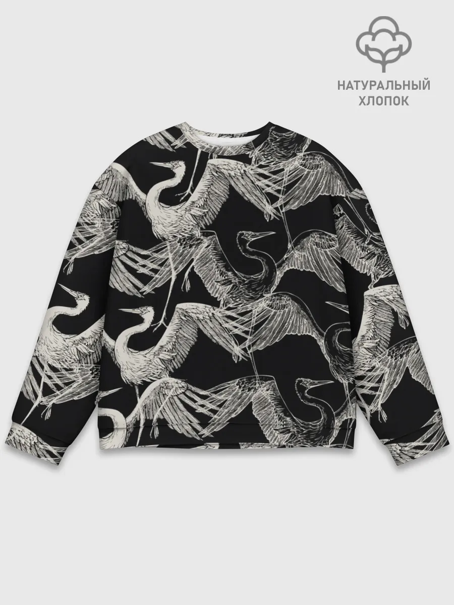 Мужской свитшот базовый / Белые Птицы