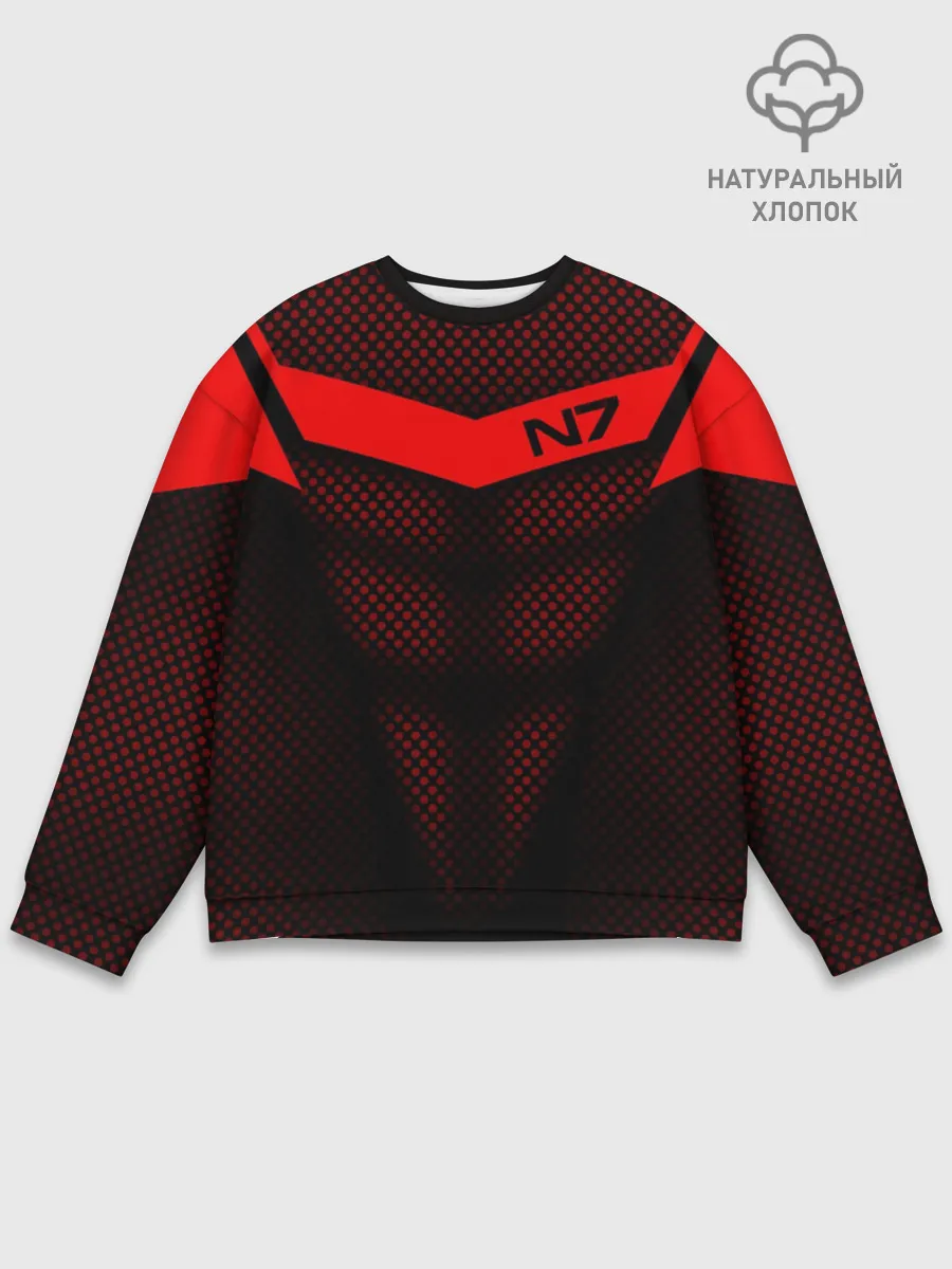 Мужской свитшот базовый / Mass Effect N7