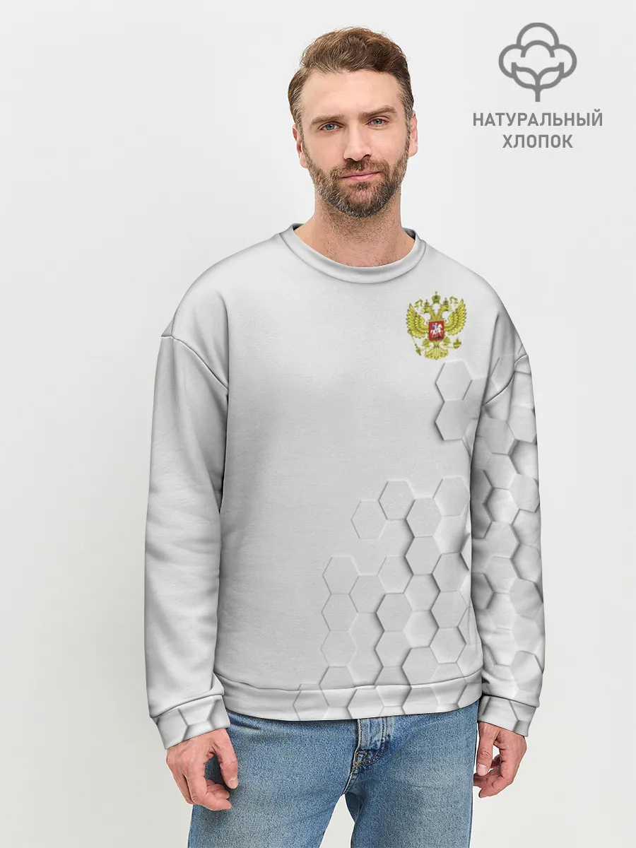 Мужской свитшот базовый / RUSSIA.
