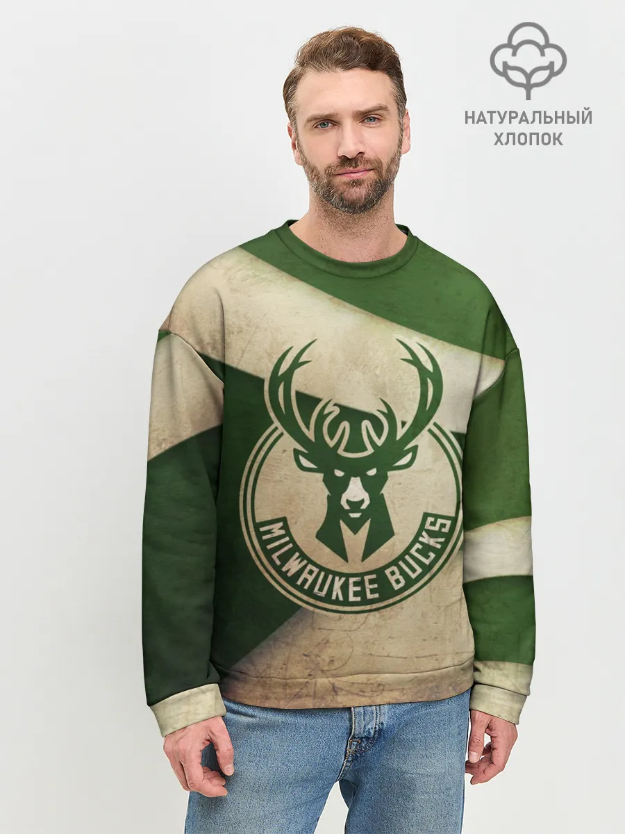 Мужской свитшот базовый / Милуоки Бакс