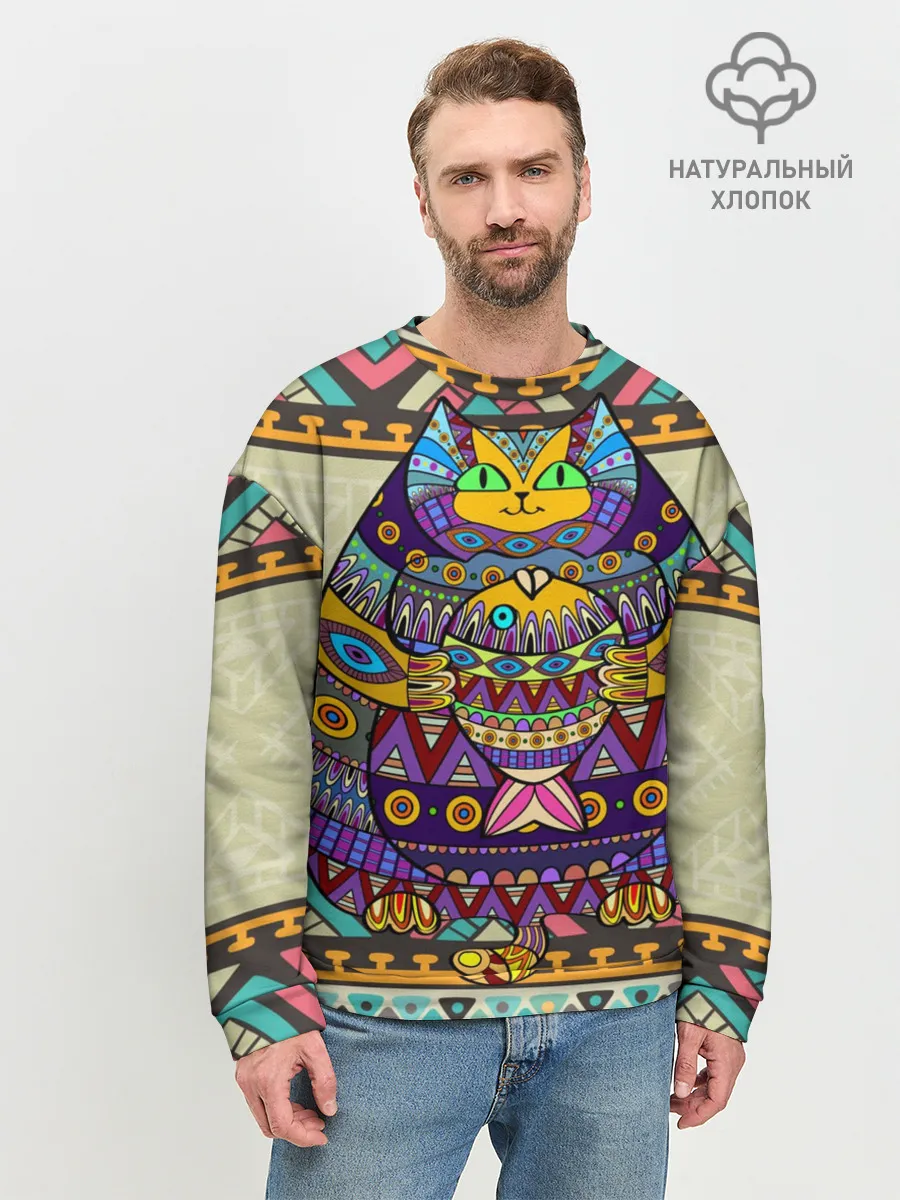 Мужской свитшот базовый / Кот 3