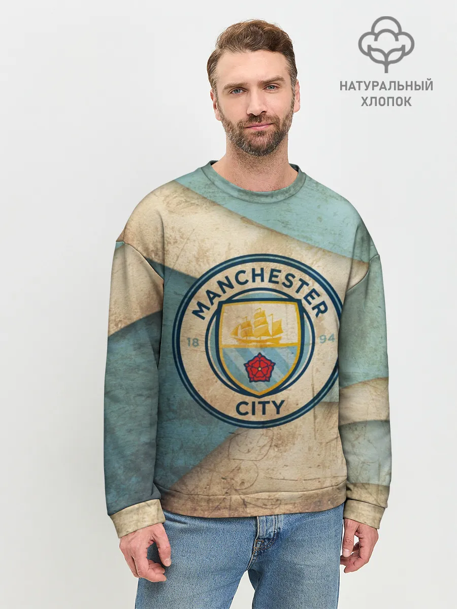 Мужской свитшот базовый / Манчестер сити олд