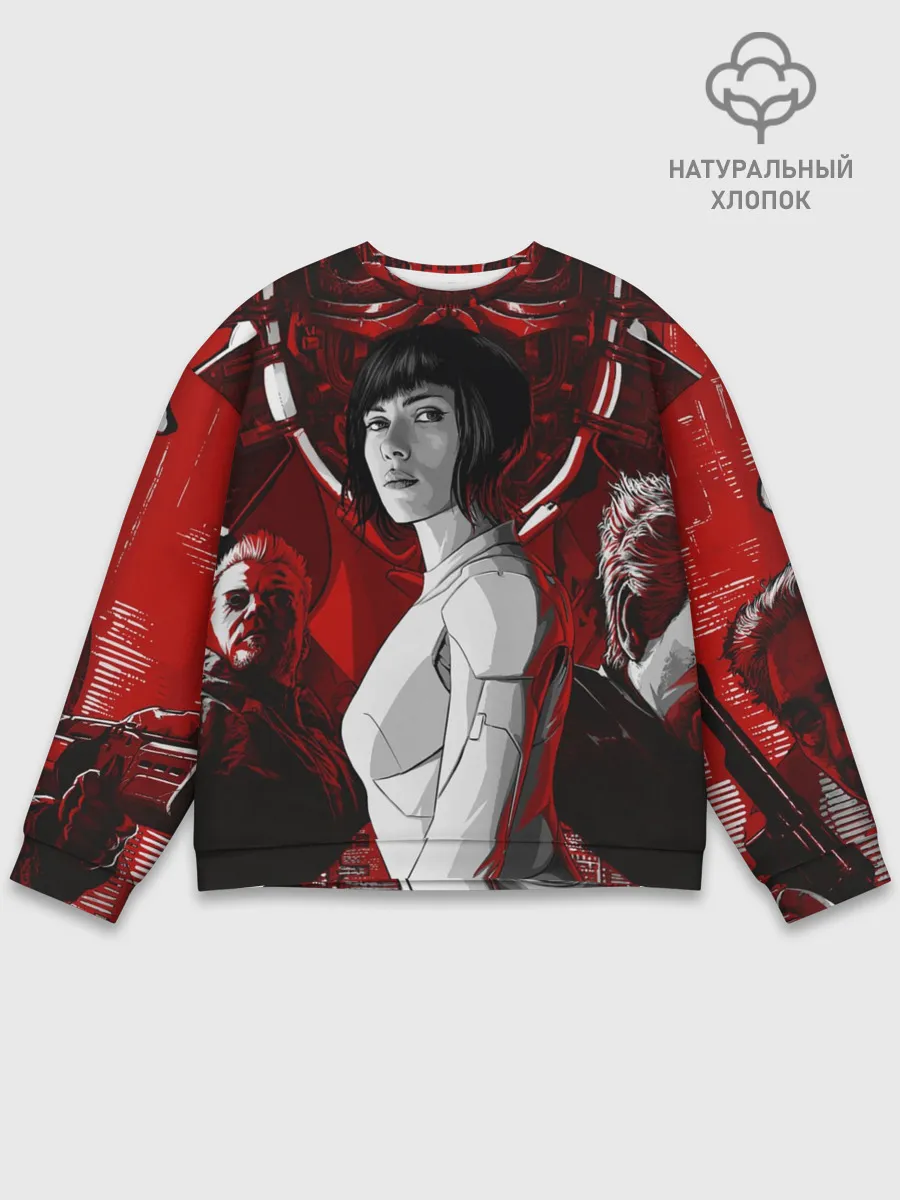 Мужской свитшот базовый / Призрак в доспехах