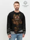 Мужской свитшот базовый / Фредди FNAF в майнкрафт.