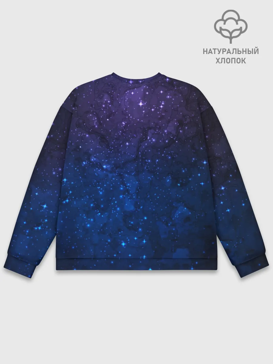 Мужской свитшот базовый / Мечтающий Единорог