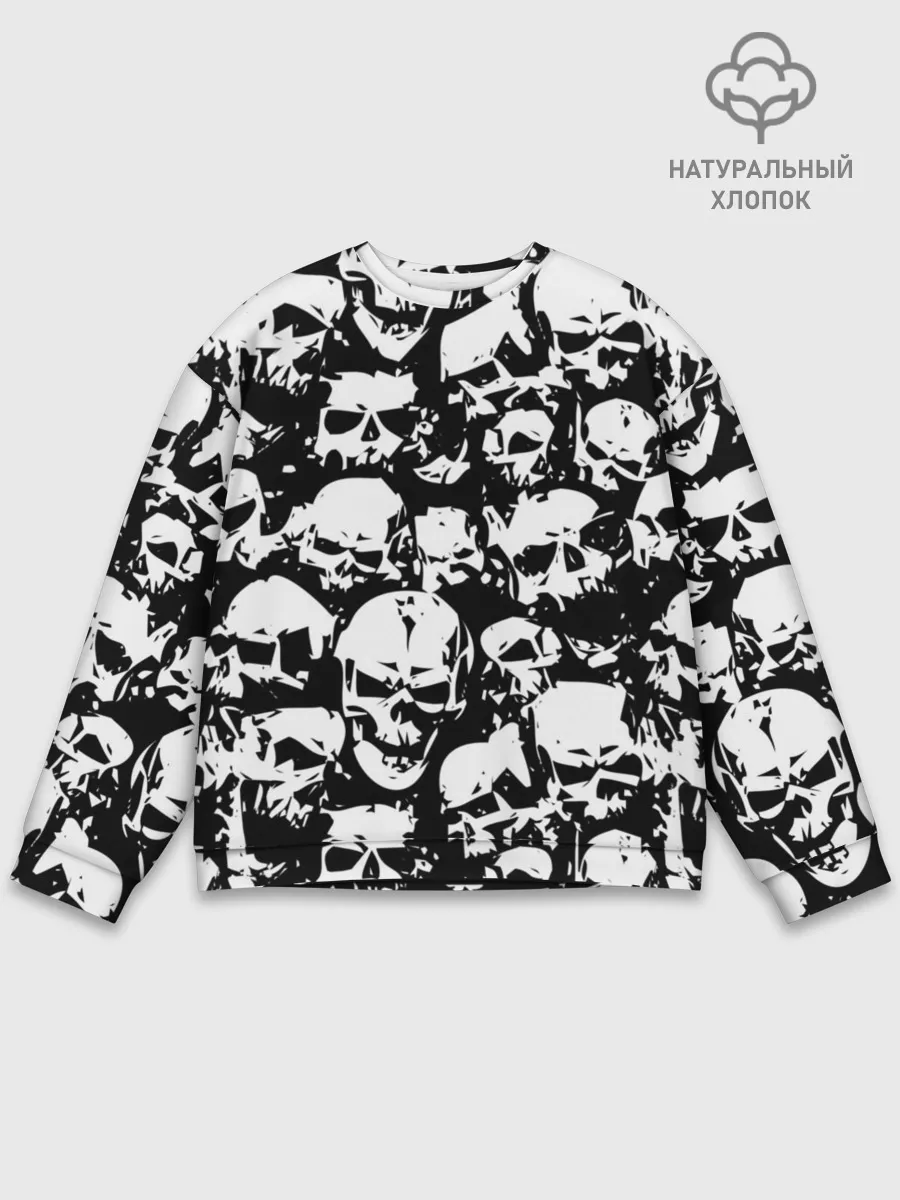 Мужской свитшот базовый / черепа