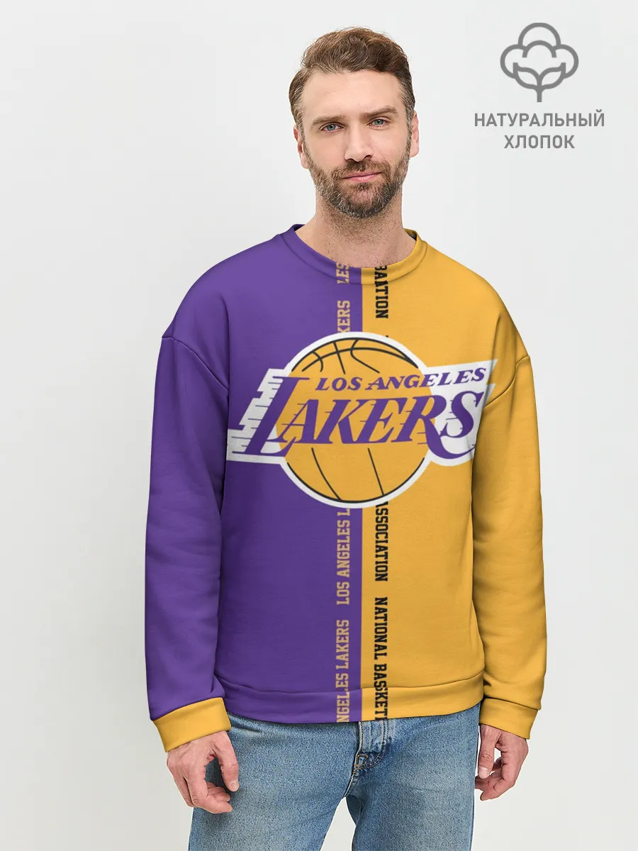Мужской свитшот базовый / Los angeles lakers. NBA
