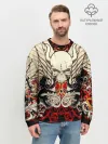 Мужской свитшот базовый / Vintage Skull Art v2