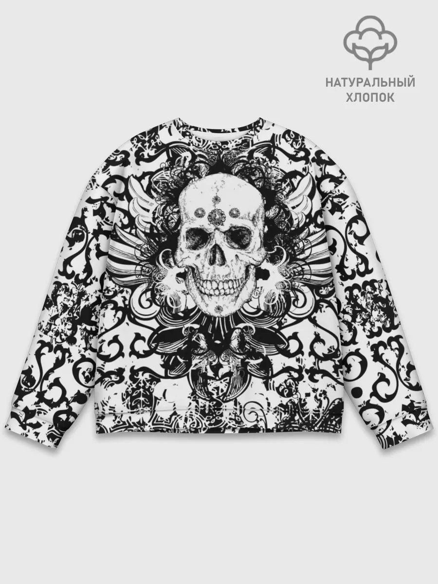 Мужской свитшот базовый / Grunge Skull