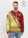 Мужской свитшот базовый / RUSSIA SPORT: Red and Gold.