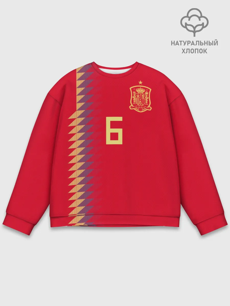 Мужской свитшот базовый / Iniesta home WC 2018