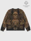 Мужской свитшот базовый / Vintage Skull Art 2