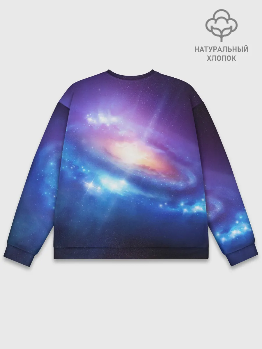 Мужской свитшот базовый / Абстракция космоса