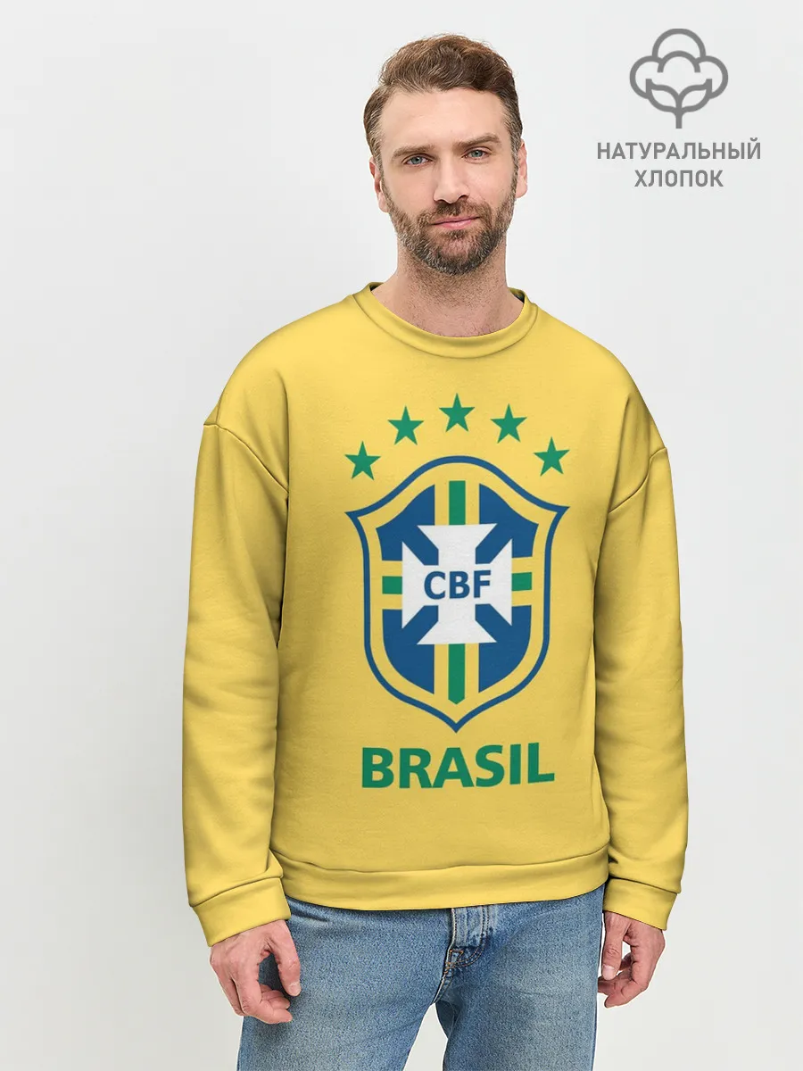 Мужской свитшот базовый / Сборная Бразилии