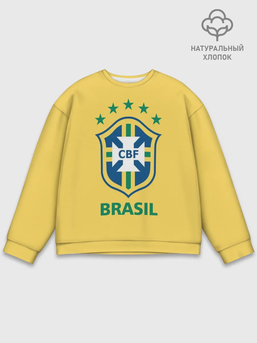 Мужской свитшот базовый / Сборная Бразилии