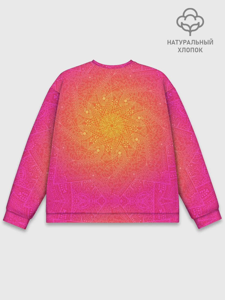 Мужской свитшот базовый / Солнечная мандала