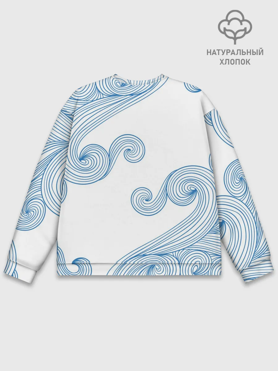 Мужской свитшот базовый / Кот Моряк