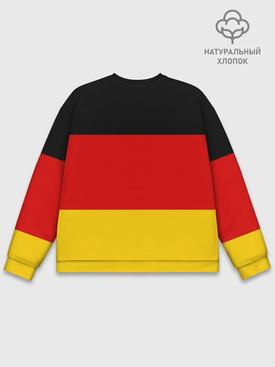 Мужской свитшот базовый / Сборная Германии флаг