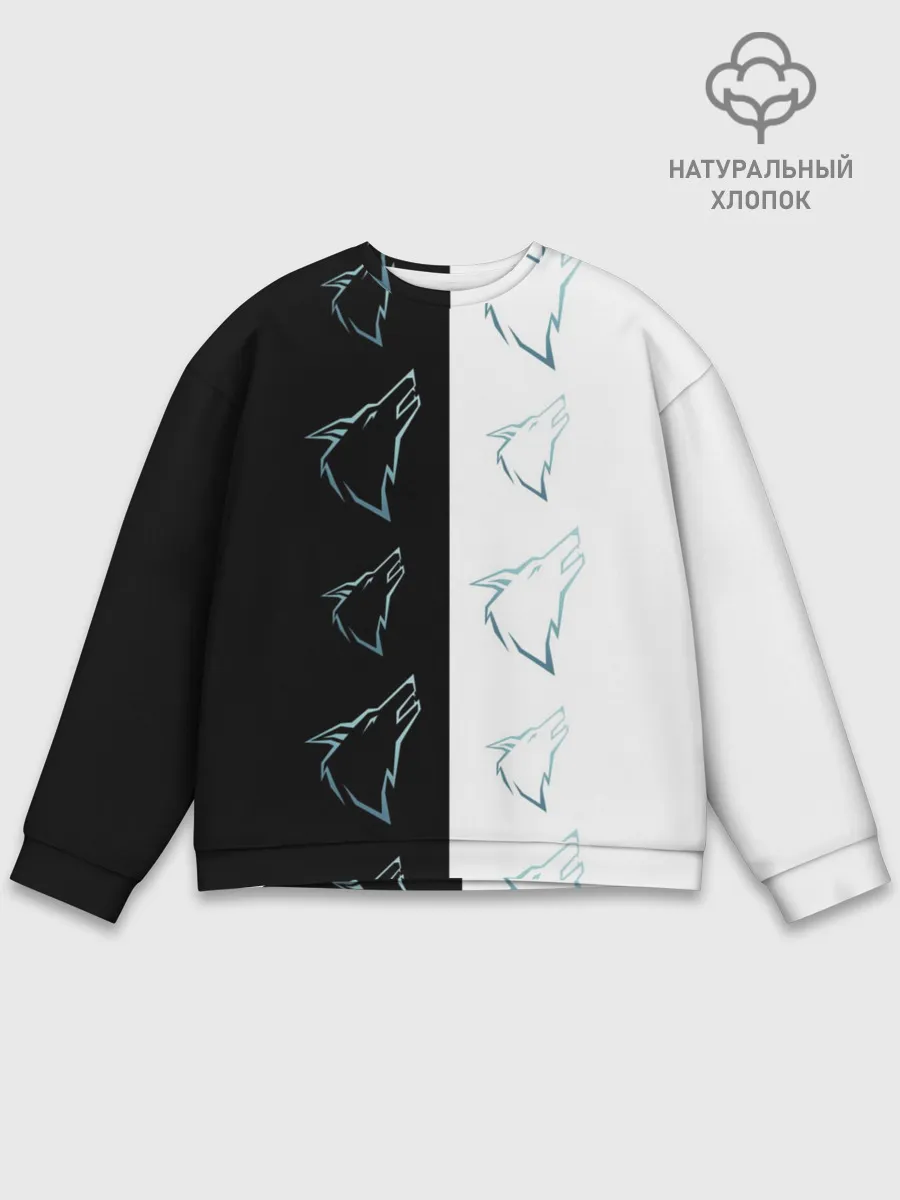 Мужской свитшот базовый / Волк среди волков