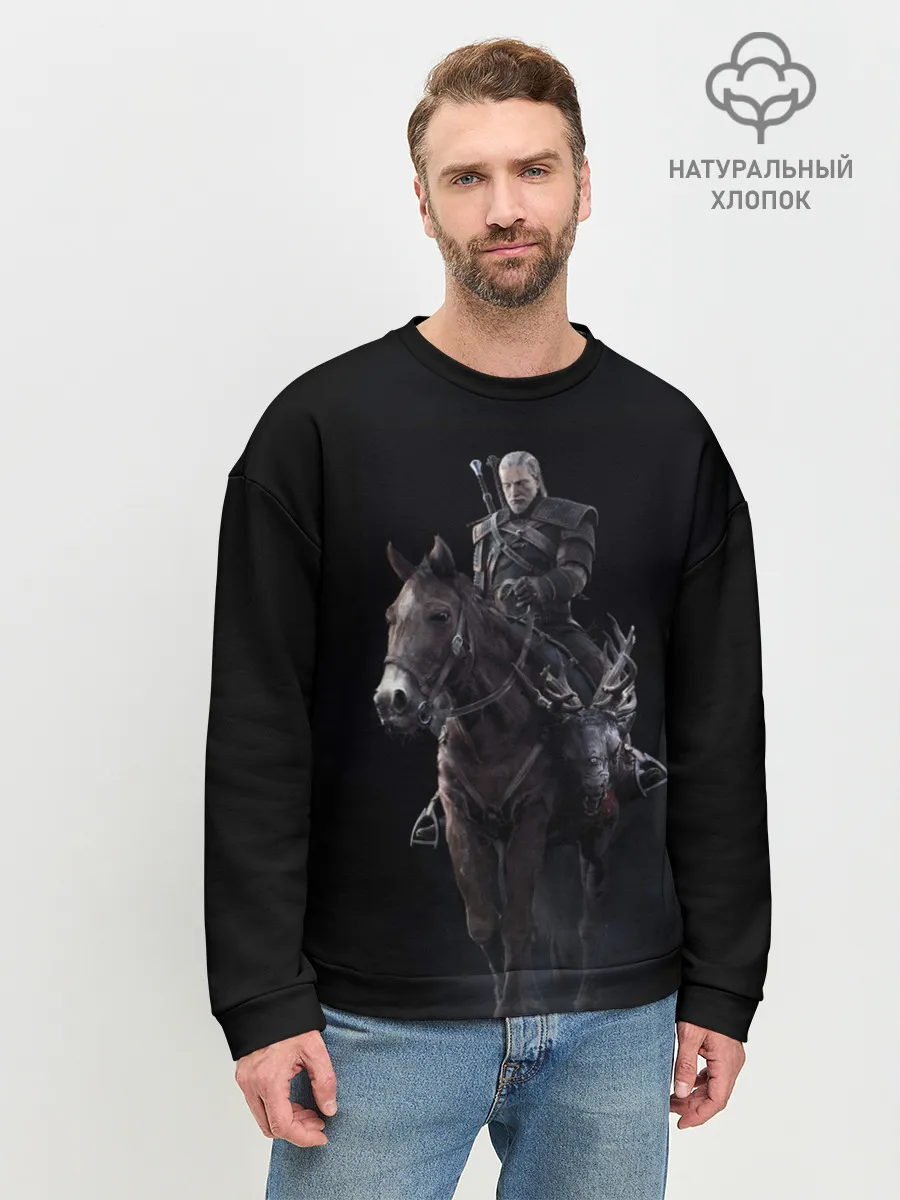 Мужской свитшот базовый / Ведьмак 3: Дикая Охота