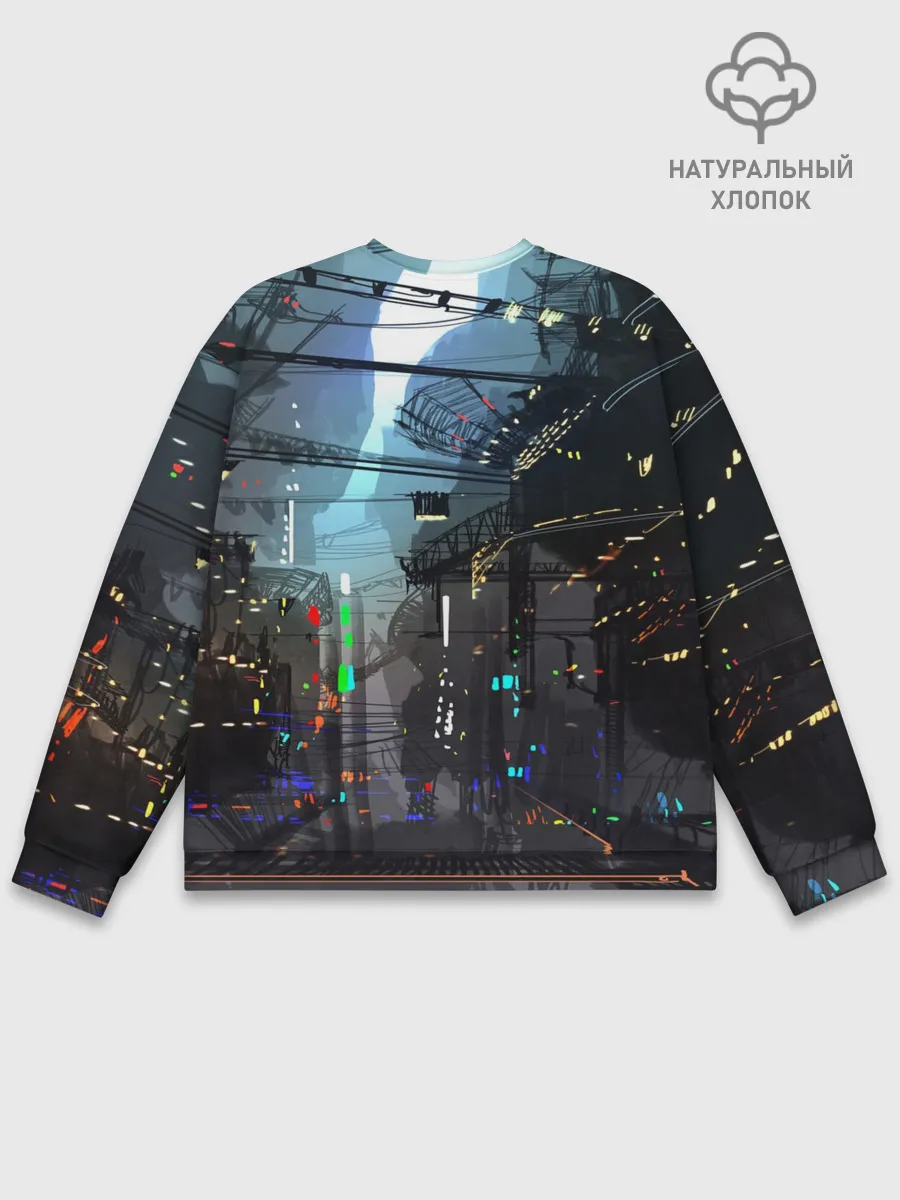 Мужской свитшот базовый / Cyber Punk 2077