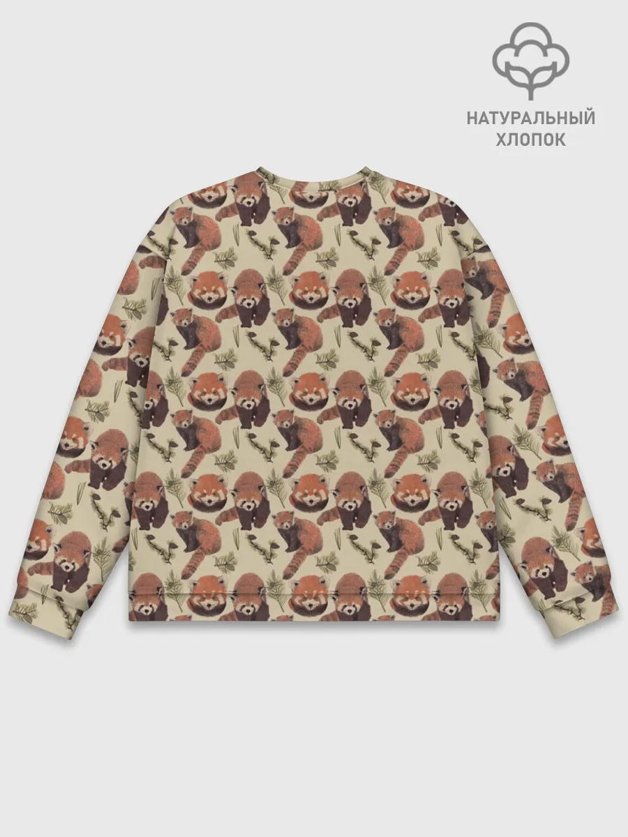 Мужской свитшот базовый / Red panda