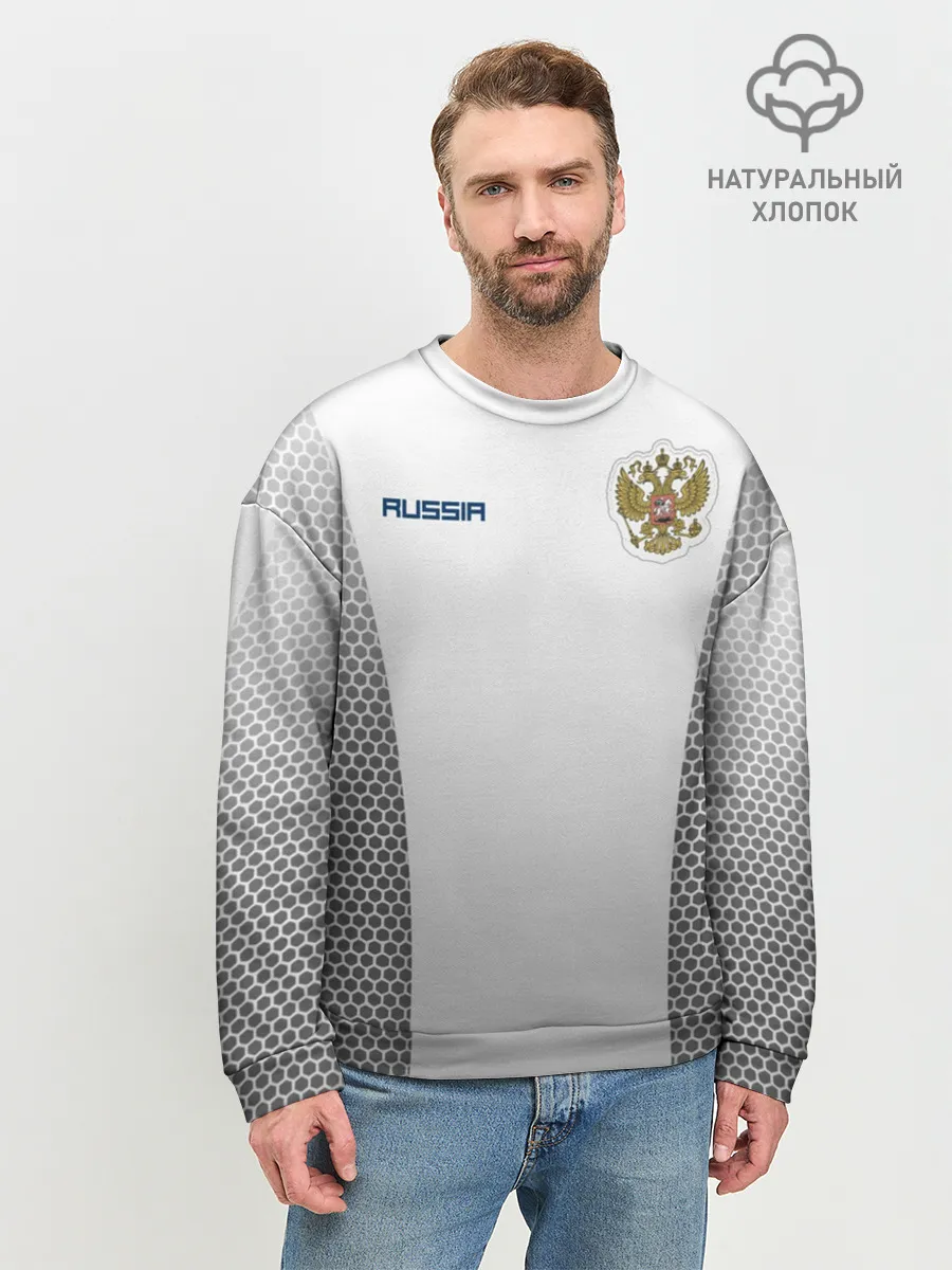 Мужской свитшот базовый / Сборная России форма с сеткой